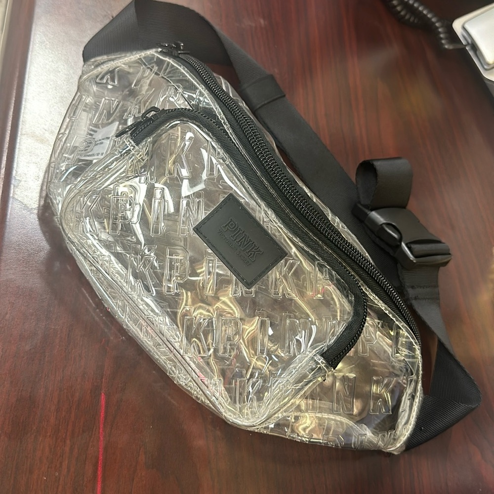 PINK Victoria Secret clear bumbag